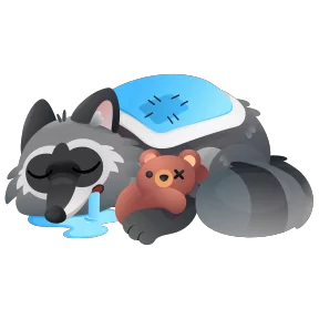 Енот — стикер для MAX