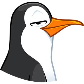 Пингвин — стикер для MAX