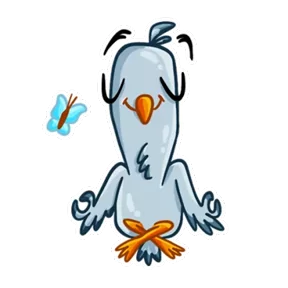 Чайка — стикер для MAX