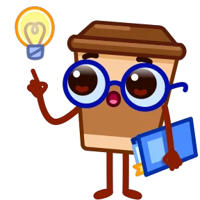 Стаканчик Кофе — стикер для MAX