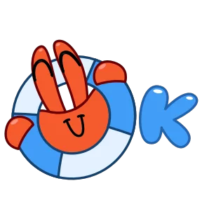 Краб — стикер для MAX