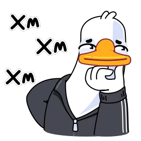 Гусь — стикер для MAX