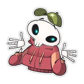Skeleton — стикер для MAX
