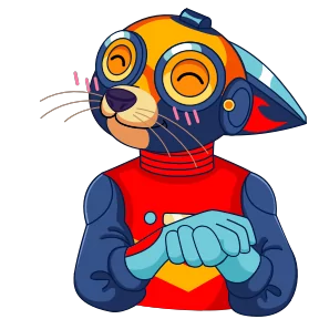 КиберЛис — стикер для MAX