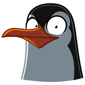 Пингвин — стикер для MAX