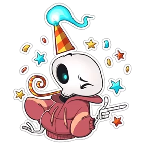 Skeleton — стикер для MAX