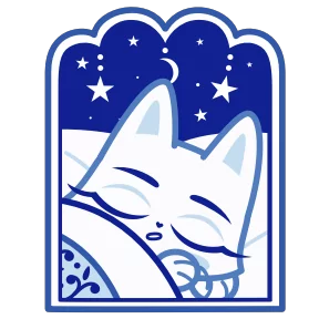 Кошечка Гжель — стикер для MAX