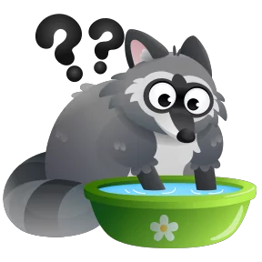 Енот — стикер для MAX