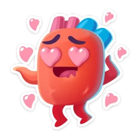 Сердце — стикер для MAX