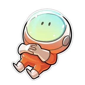 Космонавт — стикер для MAX