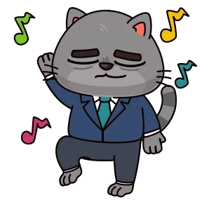 Бизнес-кот — стикер для MAX