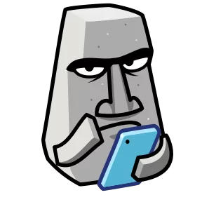 Истукан — стикер для MAX