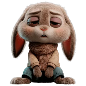 Заяц — стикер для MAX